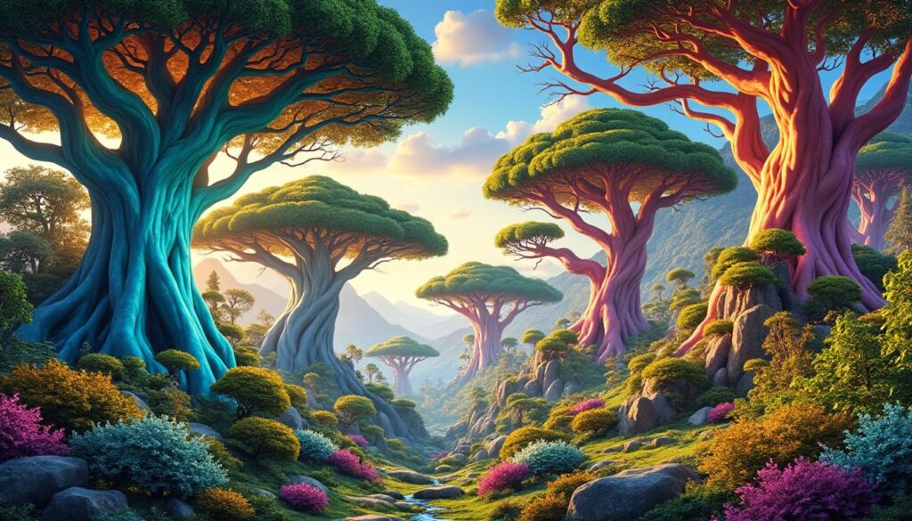 plongez dans l'univers unique des arbres hundertwasser, où l'art se mêle harmonieusement à la nature. découvrez des créations végétales inspirantes et colorées.